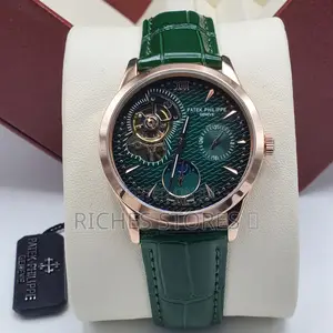 Patek Phillipe Premium Leather Tourbillion Watch