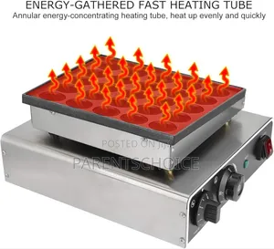 25 Holes 950w Electric Muffin Pancake Machin