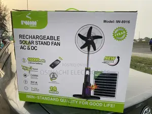 Rechargeable Solar Stand Fan Ac Dc