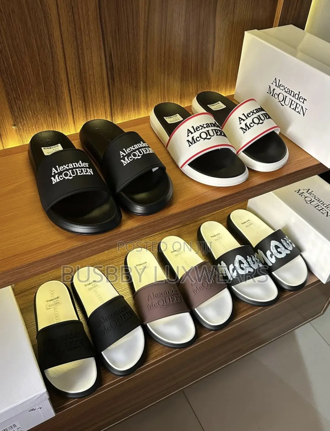 McQueen Men’S Slides
