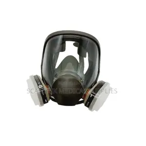 Heavy-Duty Full Face Respirator With Dual Vapour Cartridges