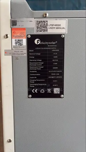 Felicity Solar Lithium Battery 15kwh 51.2v