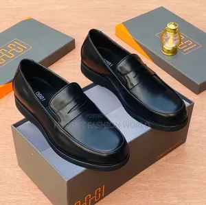 Black Leather Oggi Shoe