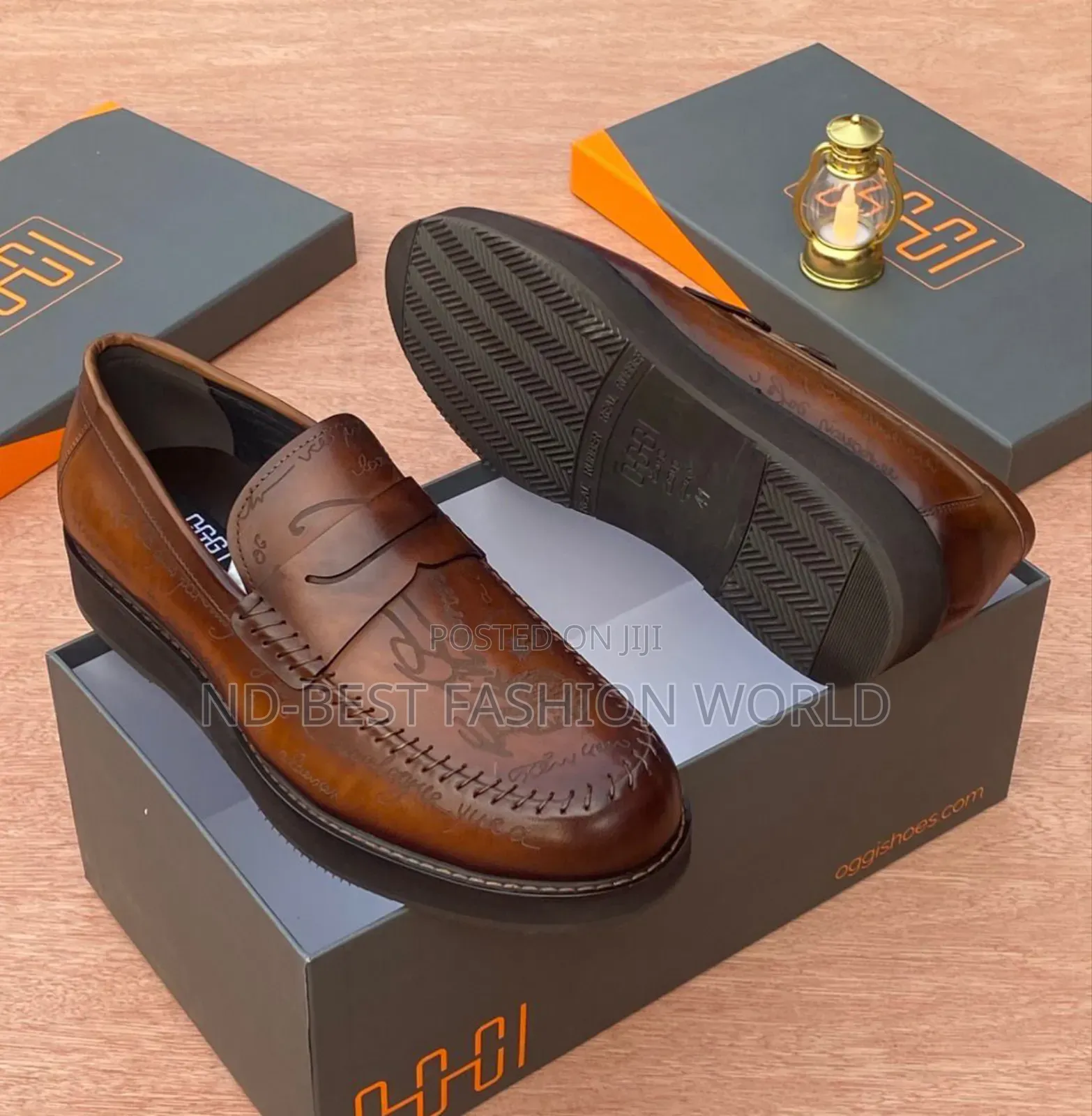 Brown Leather Oggi Shoe