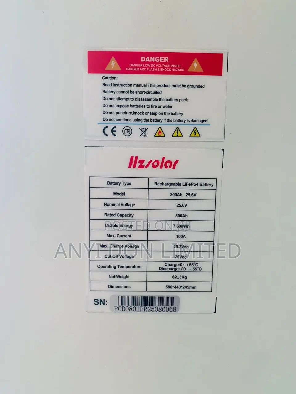7.7kwh Hz Battery 24v
