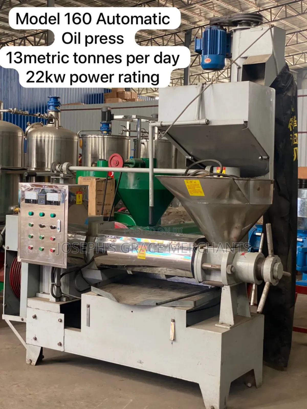 Automatic Oil Press Machine Model (160) 22kw.