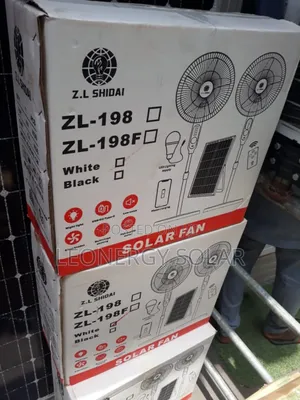 Z.L Solar Rechargeable Standing Fan
