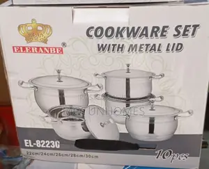 10pcs Stainless Steel Cookware Set