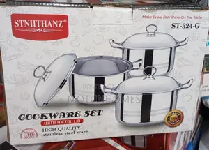 3 Piece Stainless Steel Cookware Set