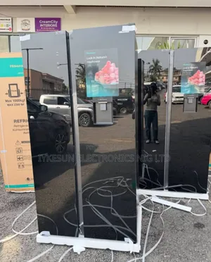 Original Hisense Side by Side Inv Mirror Face Glass Fridge Freeze