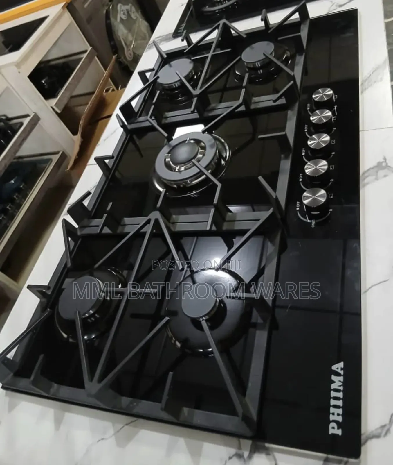 Gas Cooker 5 Burner Built-in Cooker