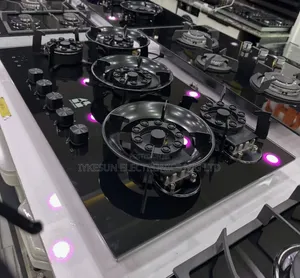 Original Quality Happy Home Built-in Flips Up 5 Burners Gas Cooker