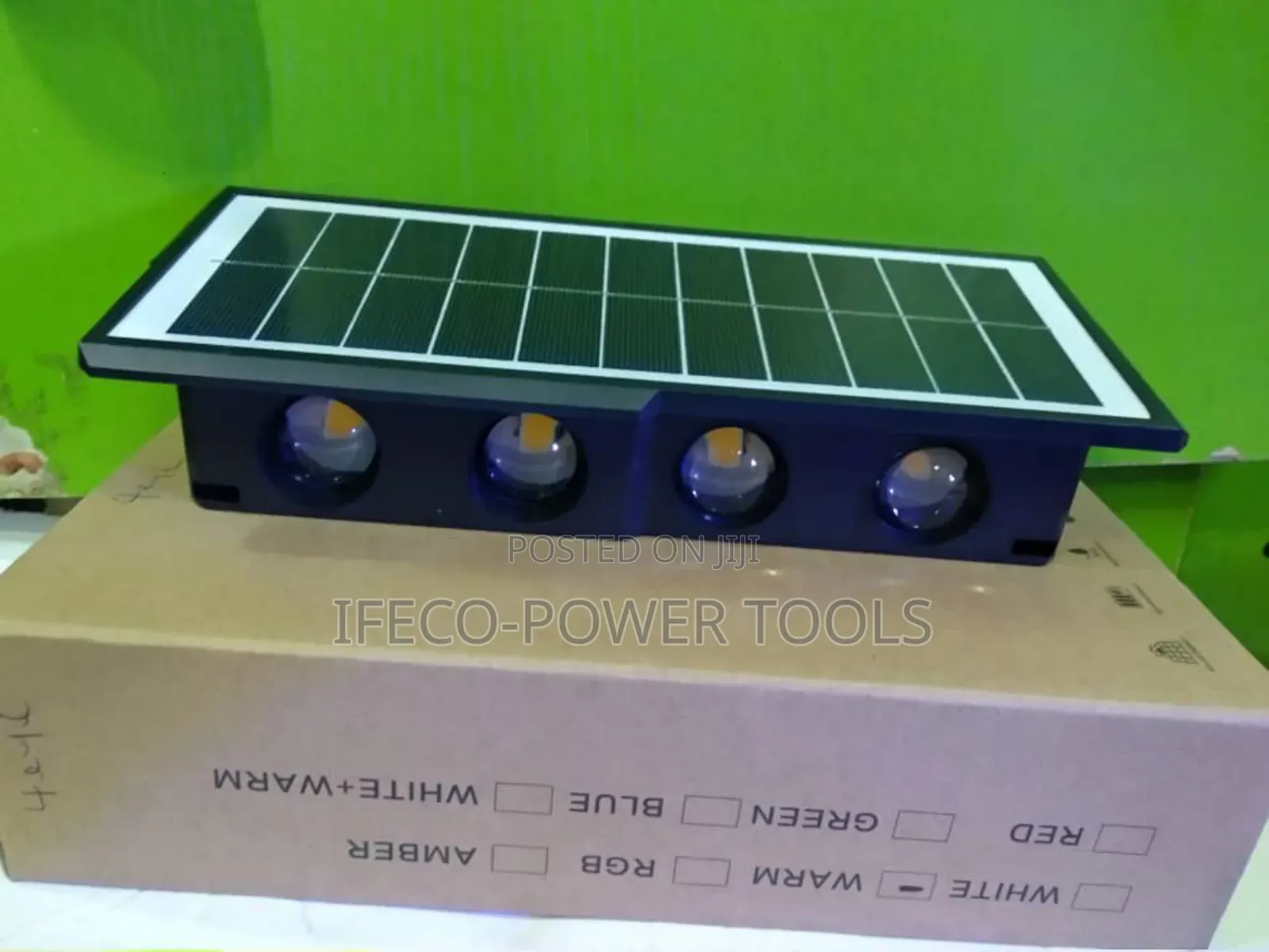 Modern Solar-powered Led Wall Light Featuring Four Lenses,