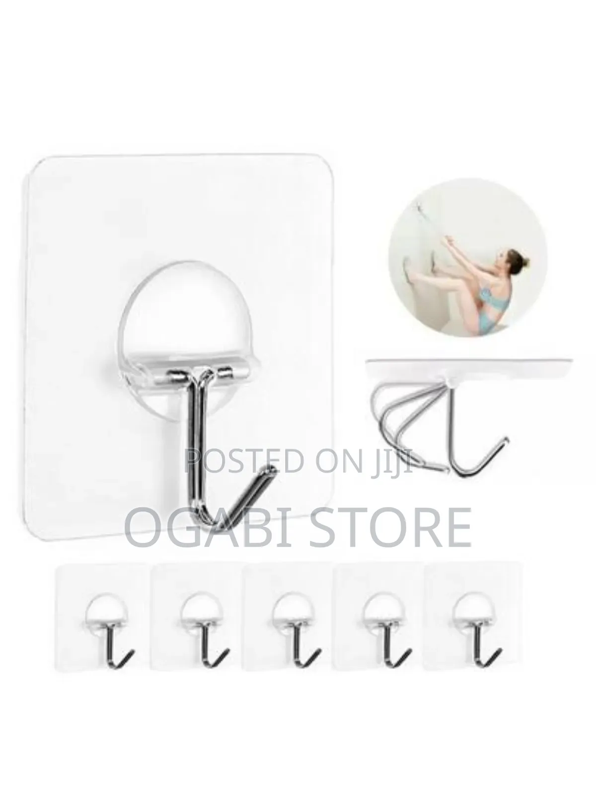 Adhesive Stick Hook(12pcs)