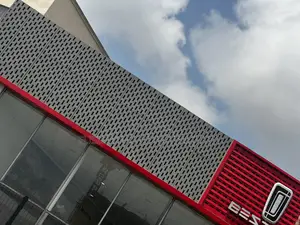 Perforated Laser Cut Alucoboard Wall Cladding