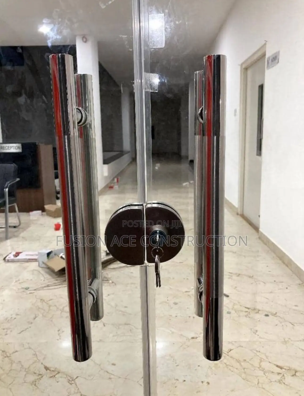 Sliding Frameless Glass Door Partition