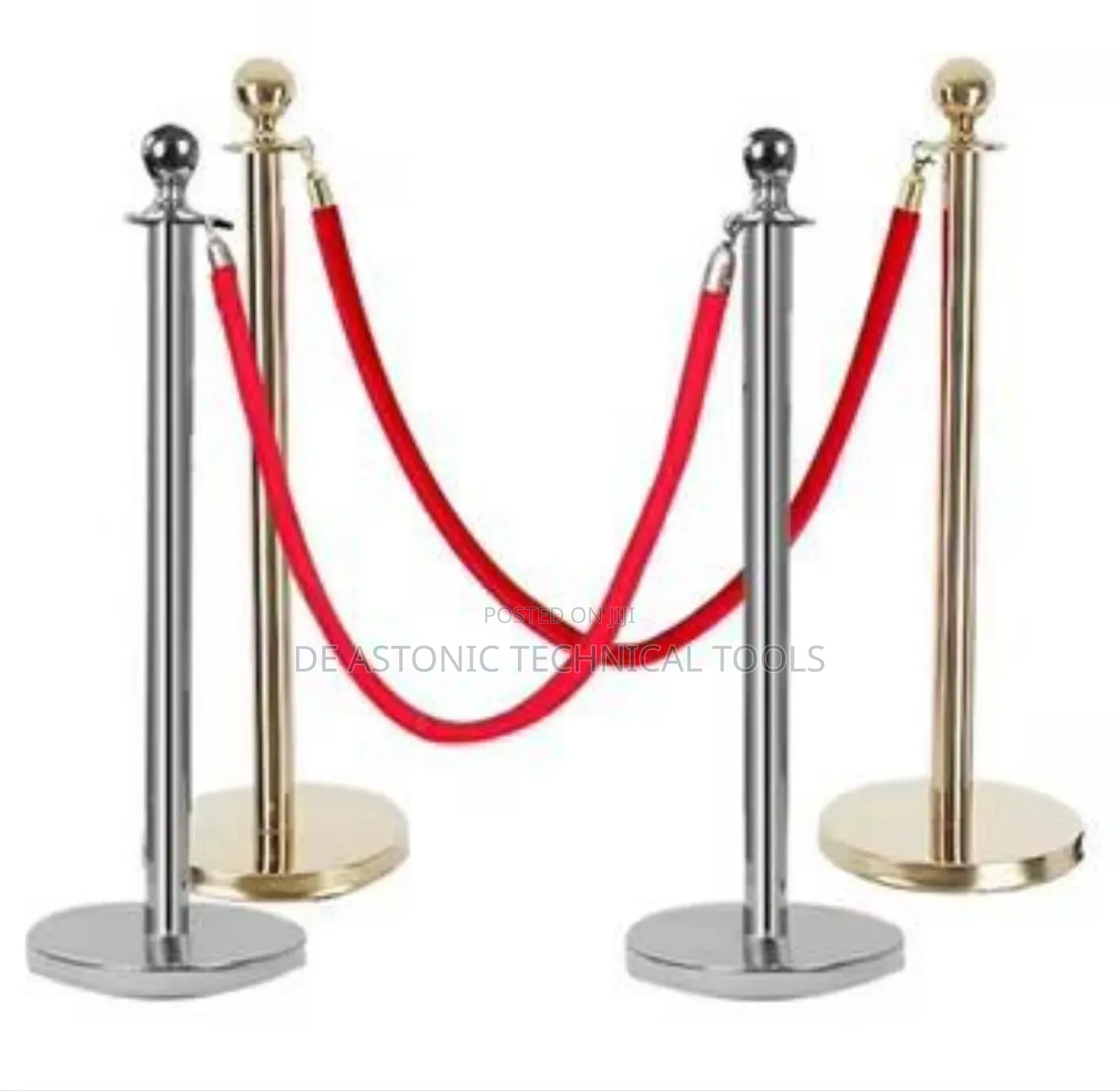 Stanchion/Queue Pole With Rope