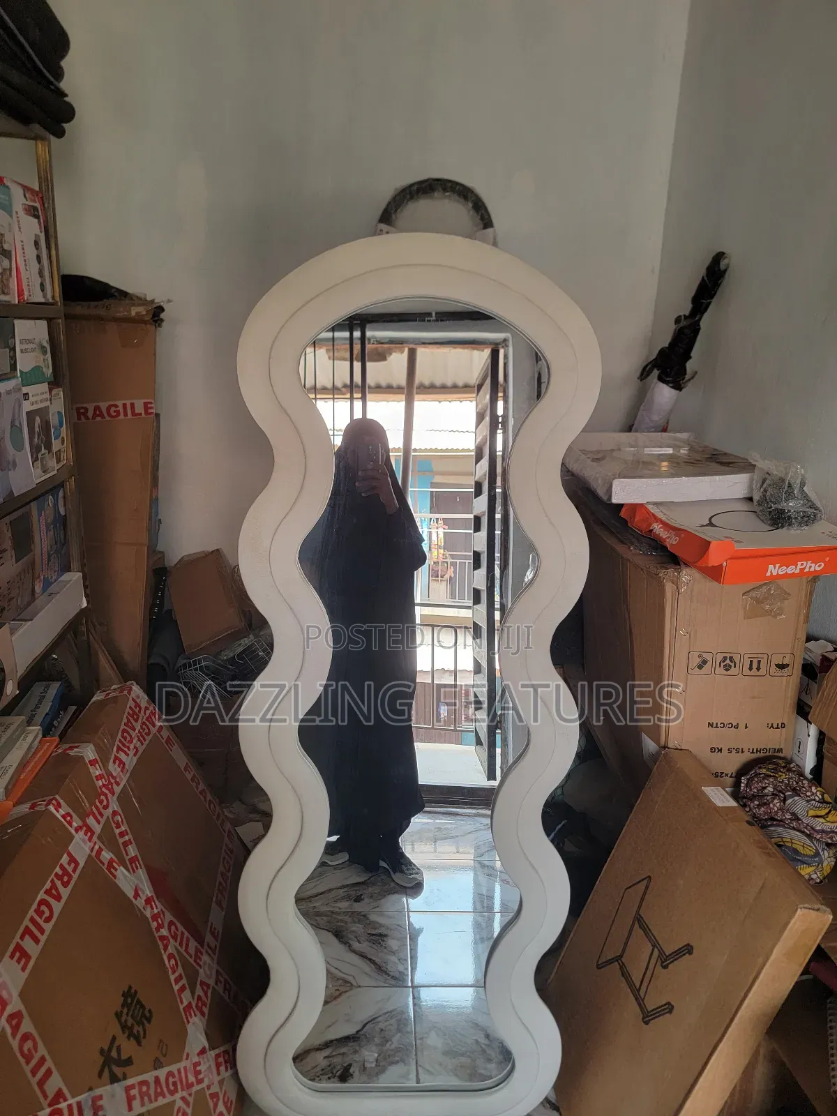 Luxury Wavy Full Length Mirror