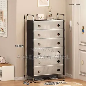 Shoe Rack 7layers With Cover Also,Available
White,Black, Black White