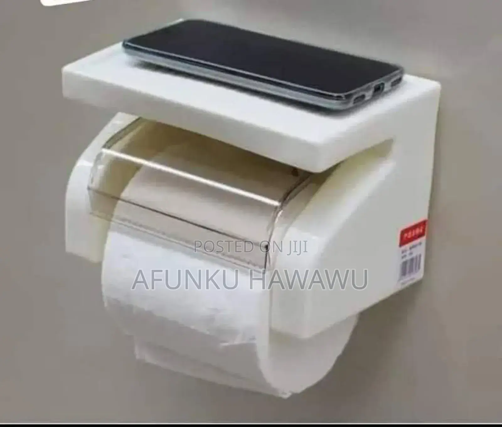 Wall-Mounted Bathroom Shelf/Tissue Holder