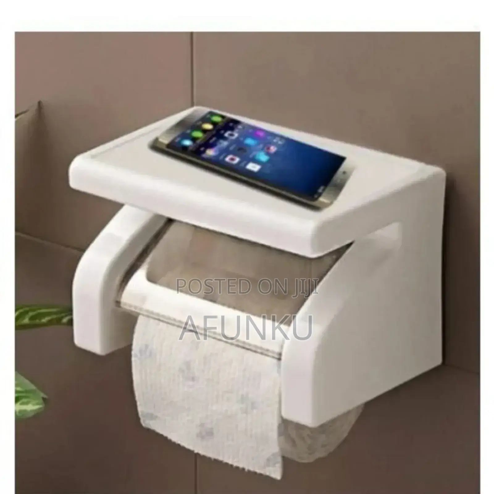 Wall-Mounted Bathroom Shelf/Tissue Holder