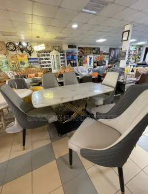 6 Seater Luxury Marble Dining Set