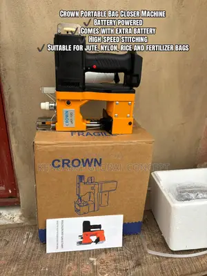 Crown Portable Bag Closer Machine (Cordless) – With 2 Batteries