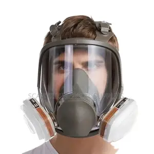 Industrial Protective Full Face Mask With Replaceable Vapour Cartridge
