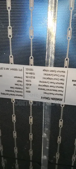 650watts 144cell JKM Solar Panel