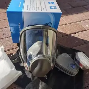 Industrial Chemical Protection Full Face Respirator With Cartridge