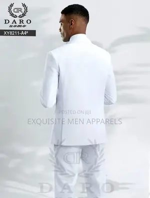 Classic White Double Daro Turkish Men’S Suit
