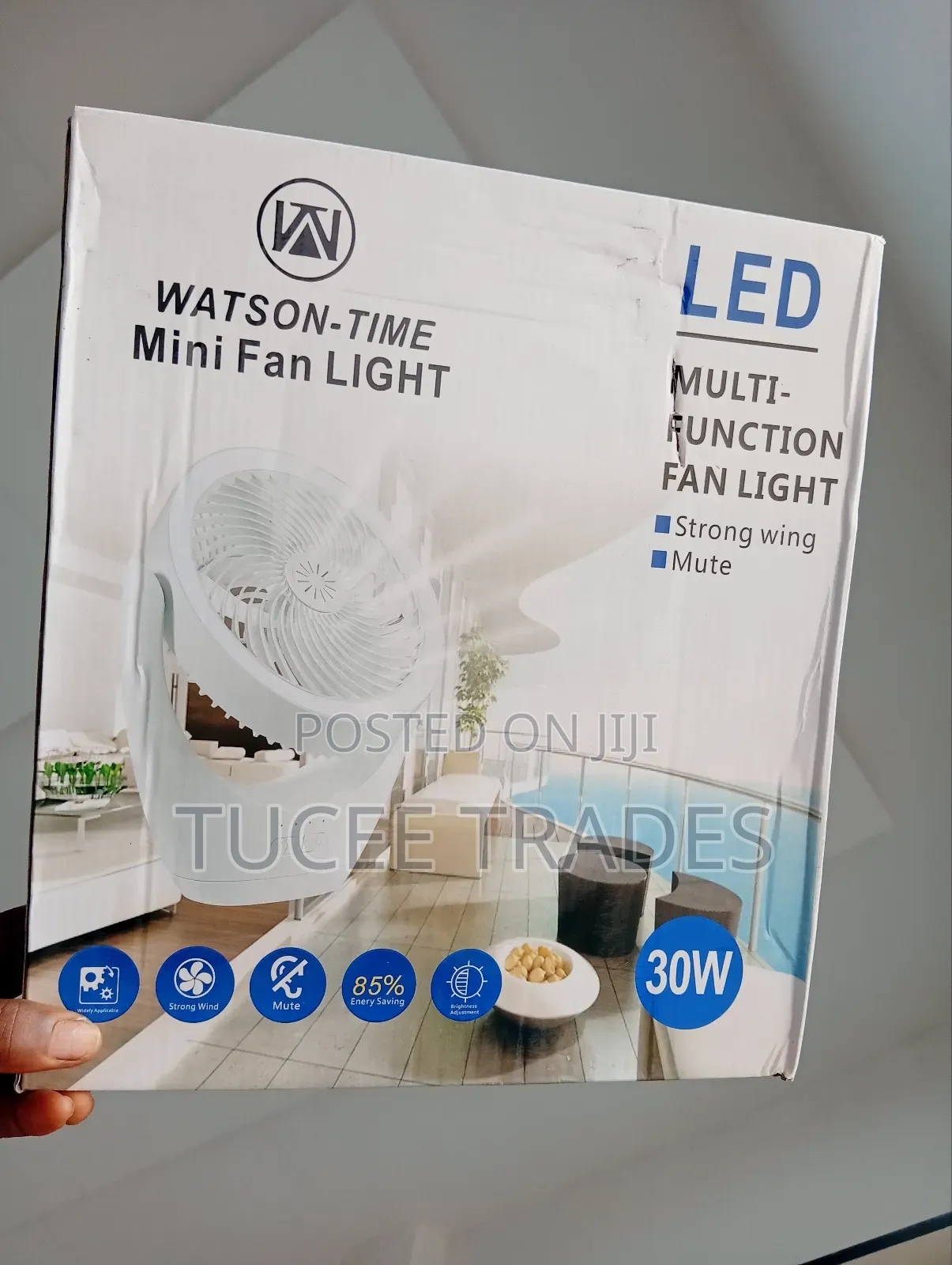 Watson Solar Rechargeable Fan