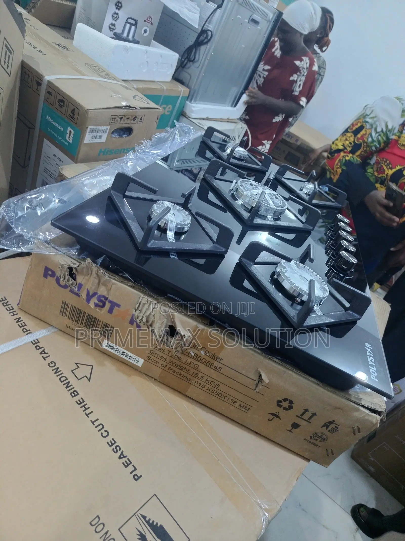 Versatile Polystar 5 Gas Burner Hob for All Cooking Needs