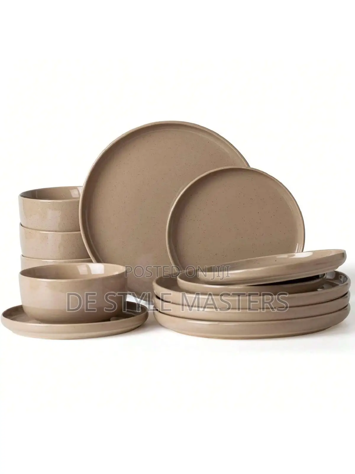 Ceramic Plates (Brown)