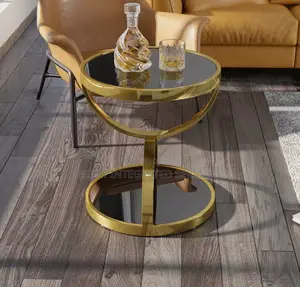 Glass Side Stool