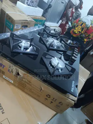 Polystar 5 Burner Tempered Glass Gas Hob – Modern Kitchen Essential