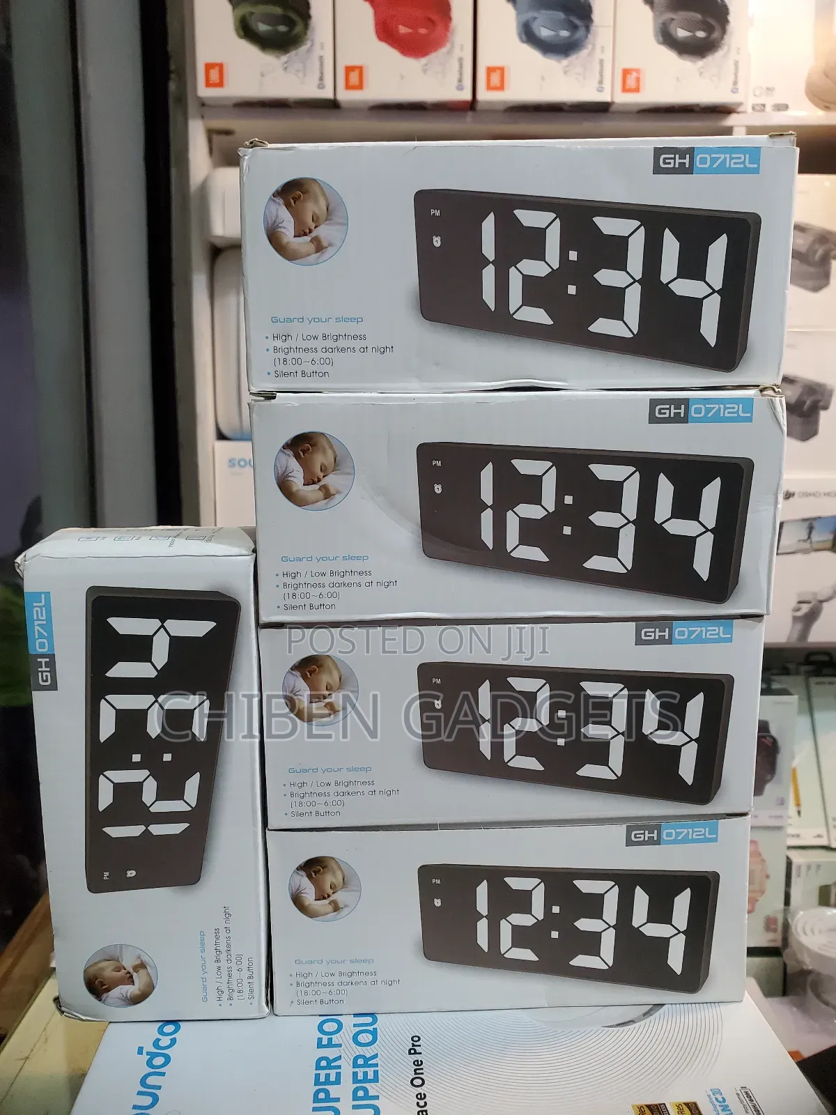 Digital Alarm Clock, Bedside Alarm Clock With 6.5 Display