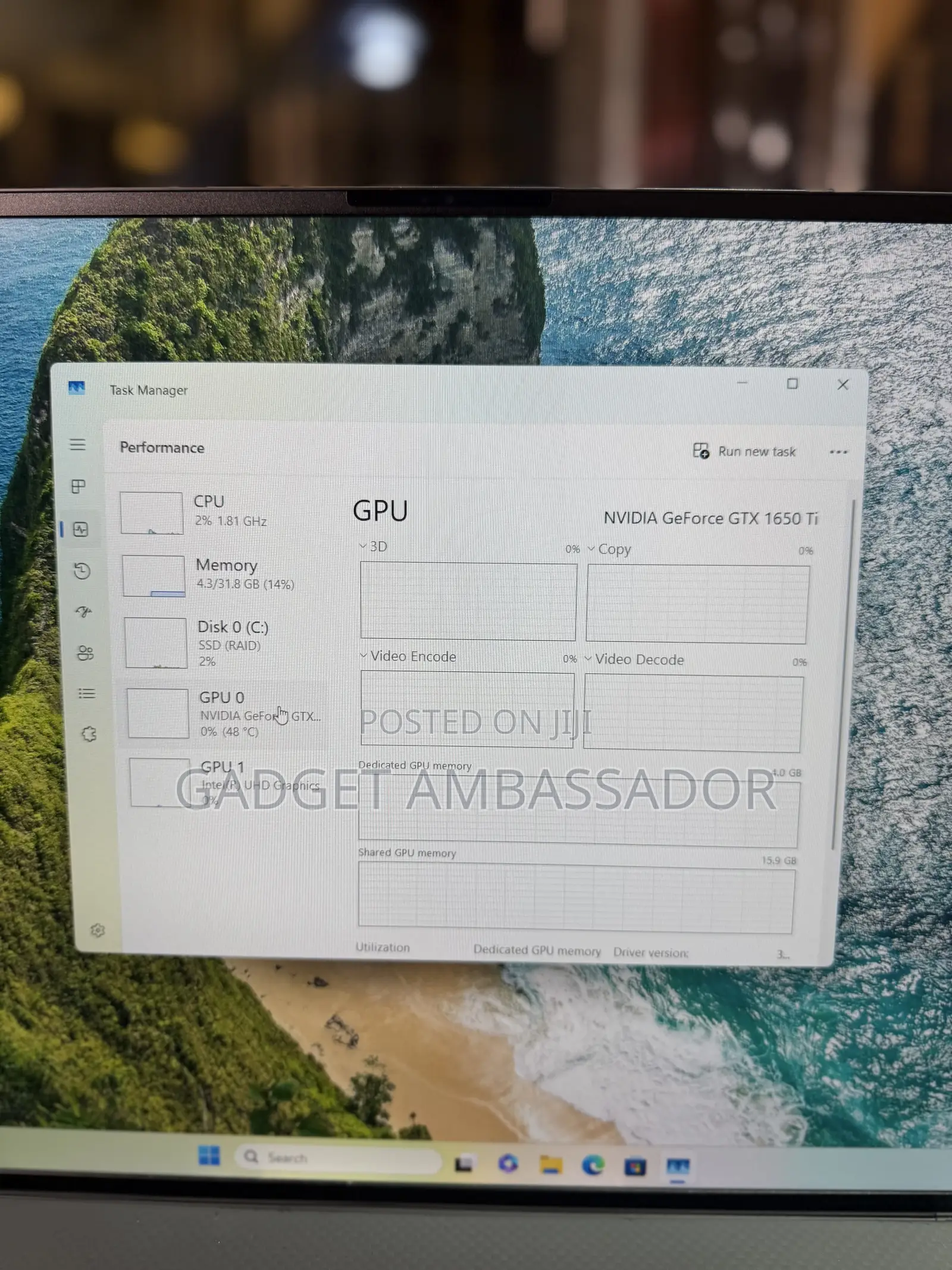 Laptop Dell 32GB Intel Core i7 SSD 1T