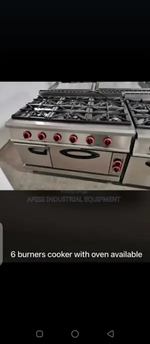 6 Burner Gas With Oven