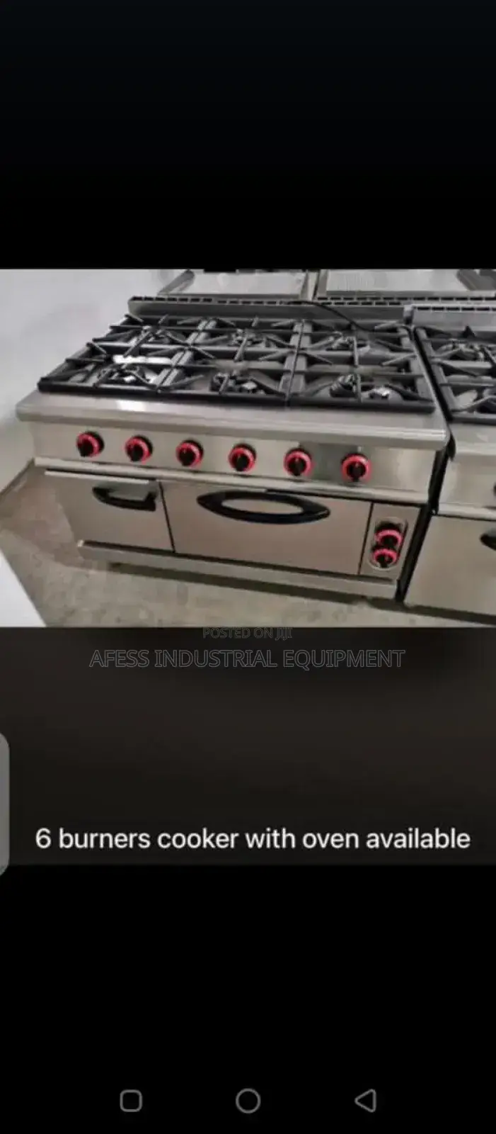 6 Burner Gas With Oven