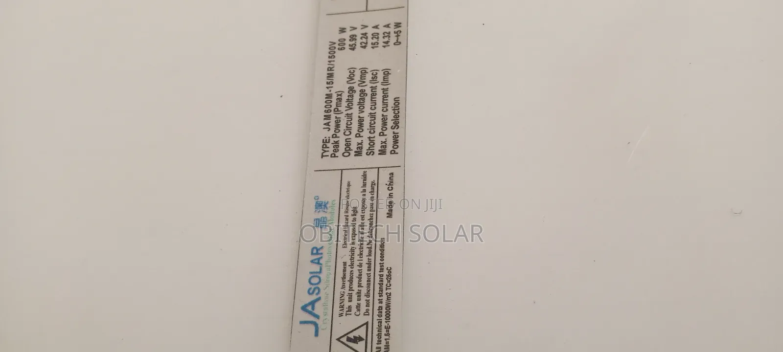 600watt 144cell Ja Solar Panel