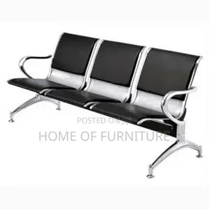 3-Seater Visitor Waiting Chair – Airport Reception Seating