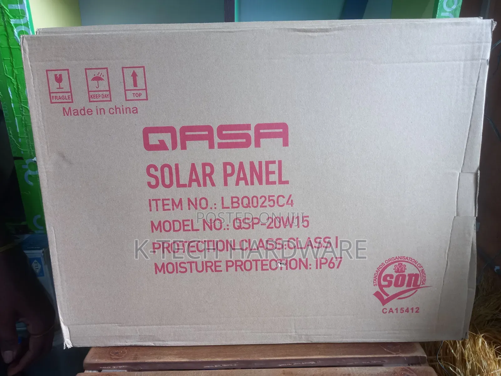 20w15v Qasa Solar Panel QSP-20w15