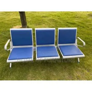 3-Seater Visitor Waiting Chair – Comfortable Reception Seating