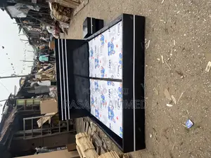 6 by 6 Bed Frame Black