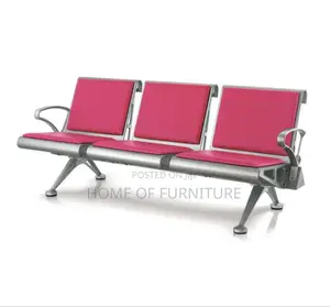 3-Seater Visitor Waiting Chair – Comfortable Reception Seating