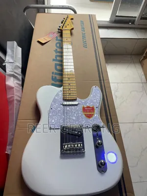 White Bullfighter Telecaster Electric Guitar