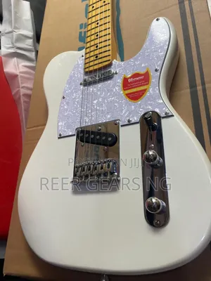 White Bullfighter Telecaster Electric Guitar