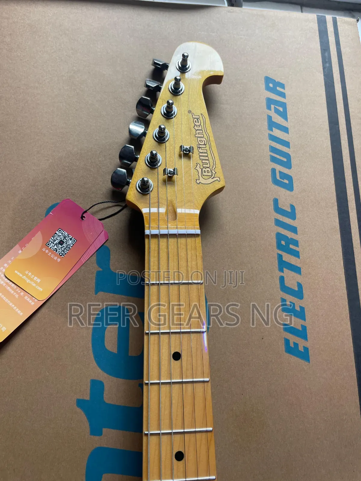 White Bullfighter Telecaster Electric Guitar