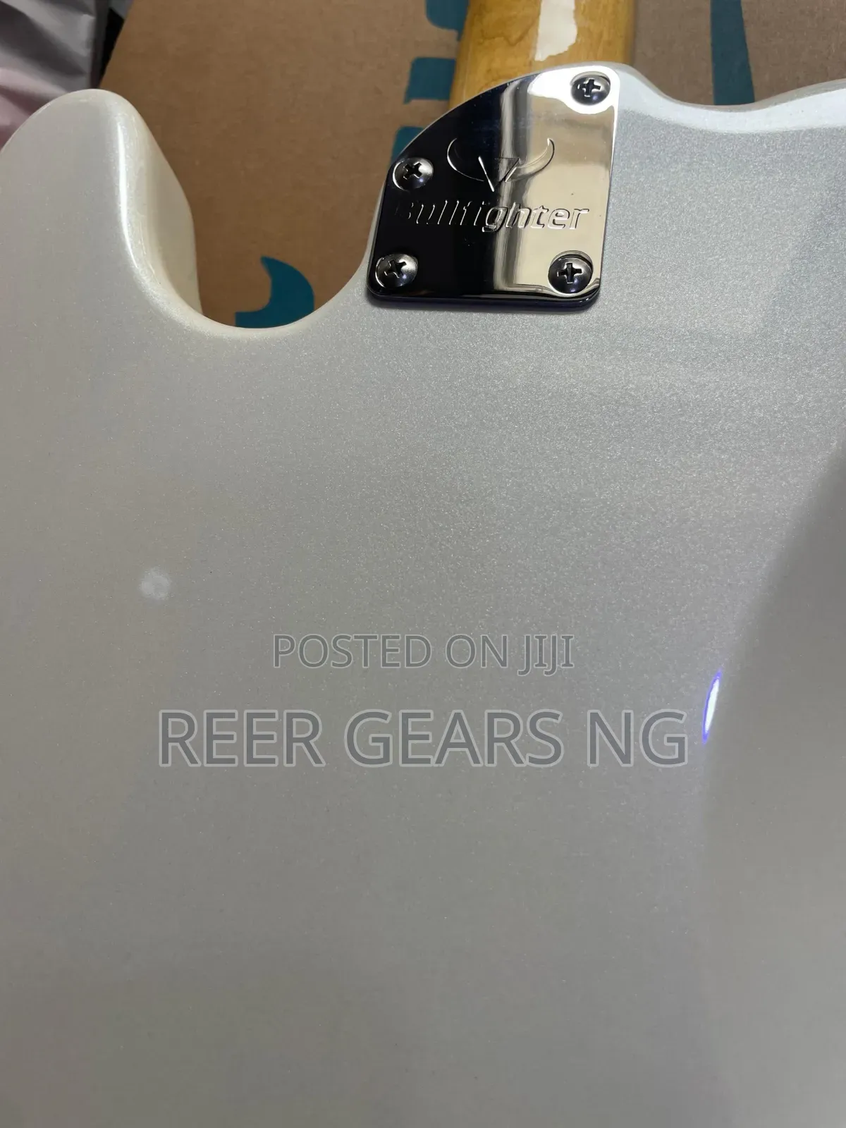 White Bullfighter Telecaster Electric Guitar